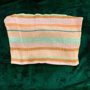 strapless american eagle colorful top